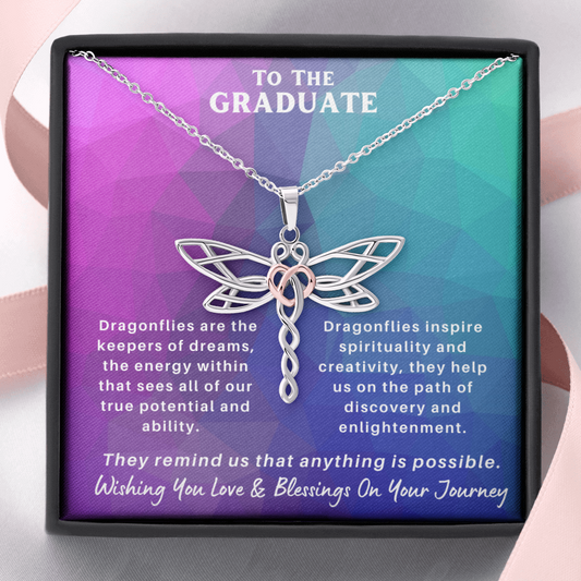 To The Graduate - Dragonfly Necklace
